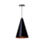 PENDENTE CONE - preto com cobre - 20cm X 12cm P , 30cm X 16,5 G - aluminio de alta qualidade - loja online