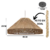PENDENTE RUSTICO MODERNO FEITO EM SISAL CÓD-0.31 , medidas 20cm altura X 45cm diâmetro - comprar online