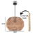 PENDENTE RUSTICO MODERNO FEITO EM SISAL CÓD-0.33 , medidas 24cm altura X 35cm diâmetro - comprar online