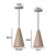 Imagem do PENDENTE CONE - fendi com cobre - 20cm X 12cm P , 30cm X 16,5 G - aluminio de alta qualidade