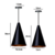 PENDENTE CONE - preto com cobre - 20cm X 12cm P , 30cm X 16,5 G - aluminio de alta qualidade na internet