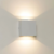 Luminária Arandela quadrada 2 Focos Vidro Parede Luxo - 10cm de altura X 10cm de largura - Branco - alumínio de alta qualidade - comprar online
