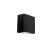Luminária Arandela quadrada 2 Focos Vidro Parede Luxo - 10cm de altura X 10cm de largura - Preto - alumínio de alta qualidade - comprar online