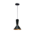 PENDENTE RIO - preto com cobre - 34cm de altura x 23cm de diametro - aluminio de alta qualidade