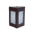 Luminária Arandela Triangular Vidro Parede - 22cm de altura x 9cm de comprimento x 18cm de largura - Marrom - alumínio de alta qualidade - comprar online