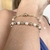PULSEIRA EM OURO 18K E PÉROLAS COM BOLINHAS 806238 - comprar online