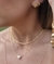 CONJUNTO COLAR E BRINCO CORAÇÃO FECHADO OURO 18K CRAVEJADO COM ZIRCÔNIAS 1091086 na internet
