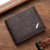 Compact Elegance: Men's Matte Leather Wallet with Coin Purse and Multiple Slots on internet