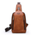 Men's Leather Crossbody Bag, Chest Bag, Daily Use, Large Capacity - buy online