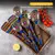 Wooden utensil set, colorful, non-stick, 7 pieces on internet