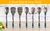 Image of Wooden utensil set, colorful, non-stick, 7 pieces