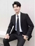 Monochromatic suit, British style, masculine, formal, for successful men on internet