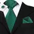 Floral Sophistication: Hi-Tie Grass Green Silk Tie Set - An Unforgettable Accessory on internet