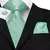 Floral Sophistication: Hi-Tie Grass Green Silk Tie Set - An Unforgettable Accessory - online store