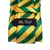 Green/Yellow Striped Silk Tie - Hi-Tie Complete Set - Carlo Collection - A sua loja de variedades completa