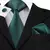 Floral Sophistication: Hi-Tie Grass Green Silk Tie Set - An Unforgettable Accessory on internet