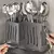 Organize sua Cozinha com Elegância: Suporte Multifuncional de Parede para Talheres! - comprar online