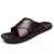 UXST Men's Flip Flops: Quality PU Leather, Flat Rubber Sole, Comfortable Cross Strap - online store