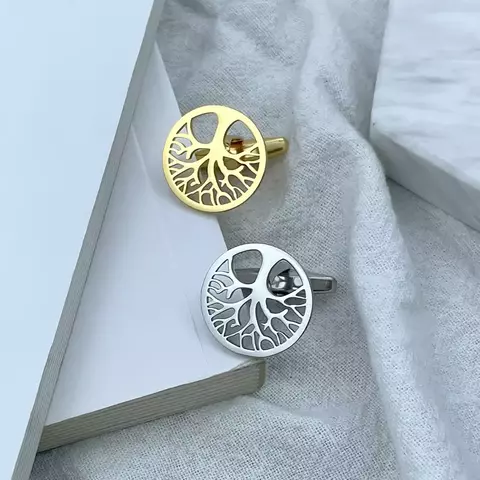 Symbol of Growth and Connection: "Tree of Life" Cufflinks - Luxury and Meaning