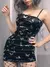 Sensualidade Gótica: Vestido com Alças e Estampa - Moda Feminina com Toque Harajuku - comprar online