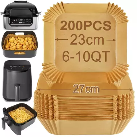 Air Fryer Parchment Paper - Nonstick, Disposable Protection for Mess-Free Cooking