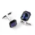 Luxury Men's Cufflinks with Colored Crystals - Elegance and Style - online store