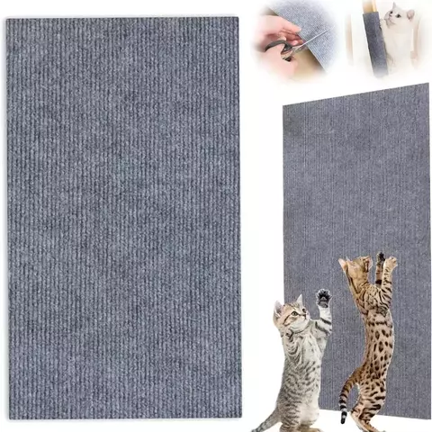 Wall Mounted Cat Climbing Mat Scratcher Wear-Resistant Artifact Cat Scratcher DIY, 1 Pack - buy online