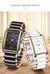 LIGE Women's Watch: Ceramic Strap, Elegant Quartz, Square Design and Luxury Gift - buy online