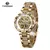 Forsining Skeleton Women's Automatic Watch: Luxury, Diamonds, Luminous Hands and Gold Stainless Steel