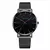 Geneva Quartz Watch, Ultra Thin, Men's, Steel Mesh Strap, Men's - Carlo Collection - A sua loja de variedades completa