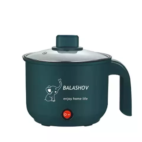 BALASHOV Mini Electric Pan 1.8L - Multifunctional for 1 or 2 People, Perfect for Dormitory