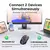 kebidumei Bluetooth 5.2 RGB Gaming Mouse: Silent, Rechargeable and Multi-Device - buy online