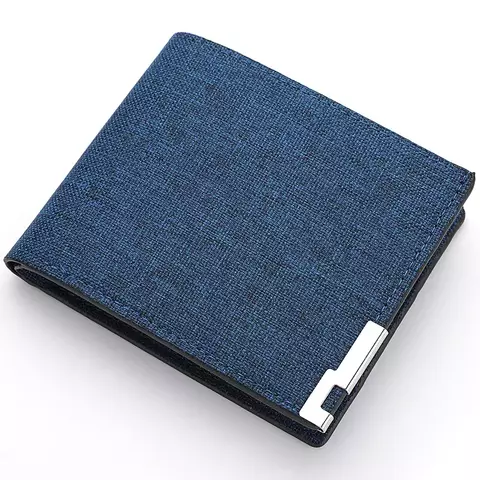 Cartera de tela para hombre, compartimento interior de piel sintética. - comprar online