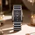 LIGE Women's Watch: Ceramic Strap, Elegant Quartz, Square Design and Luxury Gift - buy online