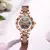 Forsining Skeleton Women's Automatic Watch: Luxury, Diamonds, Luminous Hands and Gold Stainless Steel on internet