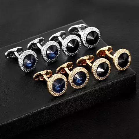 Luxury Zirconia Cufflinks for Men - Classic Elegance - buy online