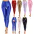 TiaoBug Women's Erotic Shiny Cutout Crotchless Lingerie Tights