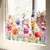 Image of Enchanted Garden: Double-Sided Wall Stickers - Flowers and Butterflies for a Vibrant Decor
