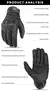 ALPINES FOX: Guantes de moto de cuero con protección y pantalla táctil | Certificación CE - tienda online