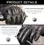 ALPINES FOX: Guantes de moto de cuero con protección y pantalla táctil | Certificación CE
