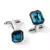 Luxury Men's Cufflinks with Colored Crystals - Elegance and Style - buy online