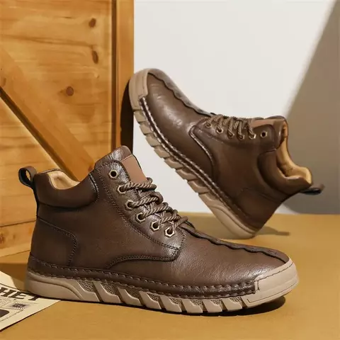 HKFI Men's Casual Boots: Retro Comfort, Warm, and Non-Slip for Fall - buy online