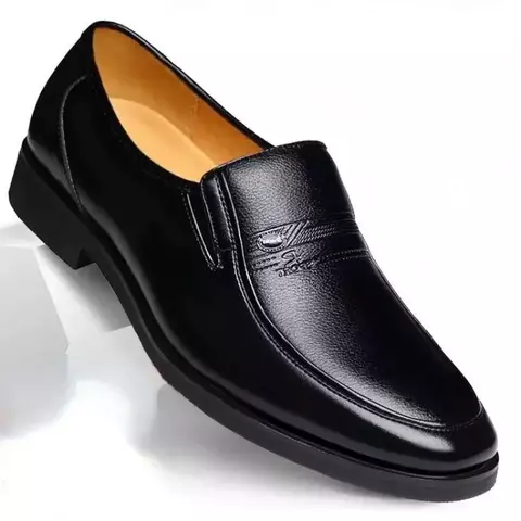 COZOK Men's Dress Shoes: Slip-On Loafers, Breathable PU Leather, for Driving, Luxury Brand (Size 38-44)
