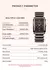 LIGE Women's Watch: Ceramic Strap, Elegant Quartz, Square Design and Luxury Gift - Carlo Collection - A sua loja de variedades completa