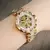 Forsining Skeleton Women's Automatic Watch: Luxury, Diamonds, Luminous Hands and Gold Stainless Steel