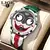 Lige legal coringa relógio masculino clássico palhaço relógios moda pulseira