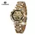 Forsining Skeleton Women's Automatic Watch: Luxury, Diamonds, Luminous Hands and Gold Stainless Steel - buy online