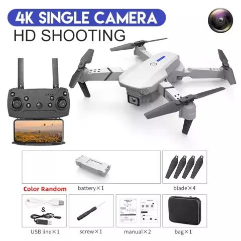Nuevo Dron E88 Pro WiFi FPV gran angular HD 4K 1080P Cámara - comprar online