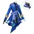 Genshin Impact Furina Cosplay (Focalors): Full Outfit with Hat, Wig and 3D Accessories - High Fidelity Replica