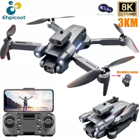 New S1S Drone: Ideal for Beginners with 8K Camera, Brushless Motor and Automatic Obstacle Avoidance